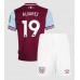 West Ham United Edson Alvarez #19 Dětské Oblečení Domácí Dres 2024-25 Krátkým Rukávem (+ trenýrky)